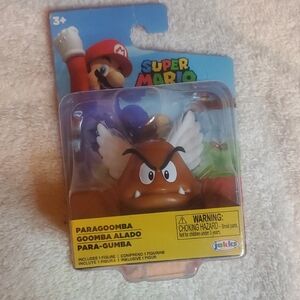 Nintendo Paragoomba Figure - Brown with White Wings 2.5 in